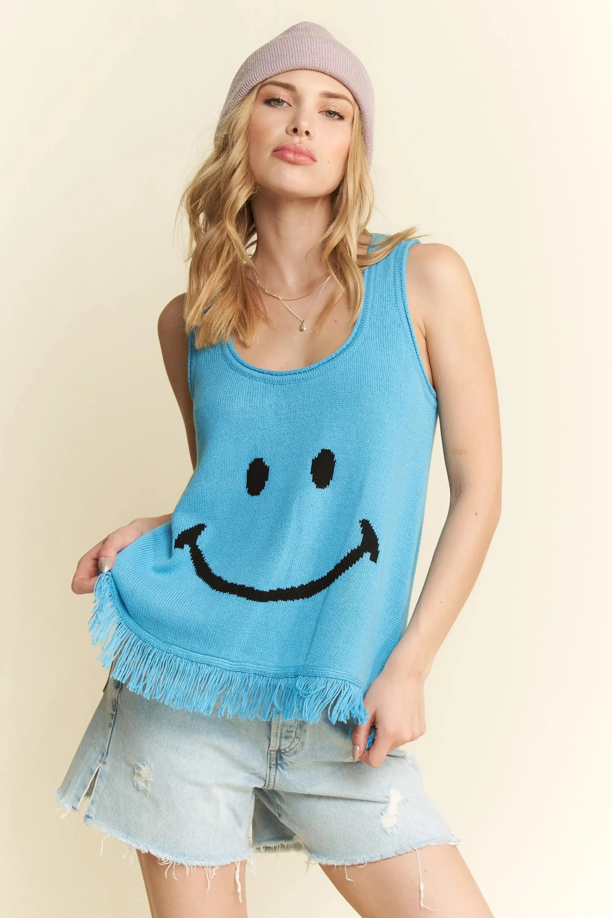 Jade By Jane Smiley Fringe Tank Top - Love Salve